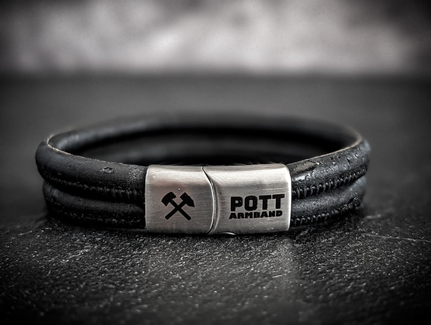 PottArmband Neue Hoffnung – Korkarmband mit silberfarbenem Edelstahl-Magnetverschluss Art.Nr. 1404
