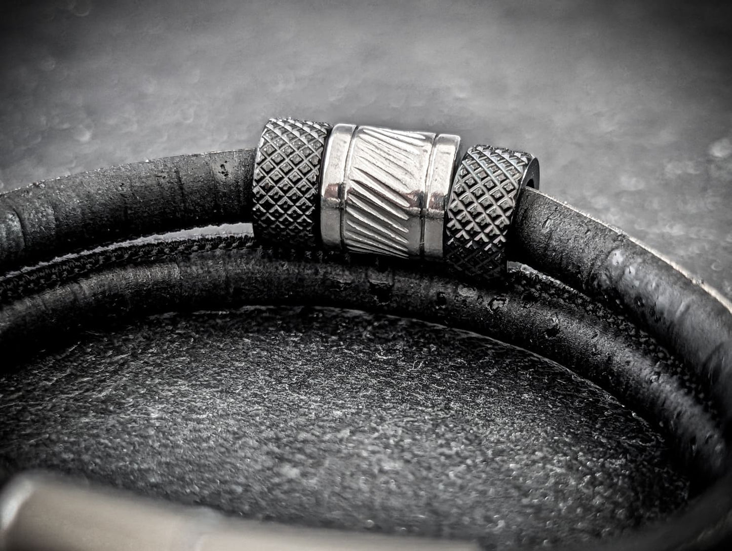 PottArmband Neue Hoffnung – Korkarmband mit silberfarbenem Edelstahl-Magnetverschluss und Schiebern Art.Nr. 1406