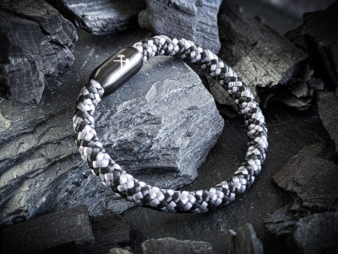 PottArmband Carl Black Edition Ruhrgebiet Armband Schlägel und Eisen Art.Nr. 2037