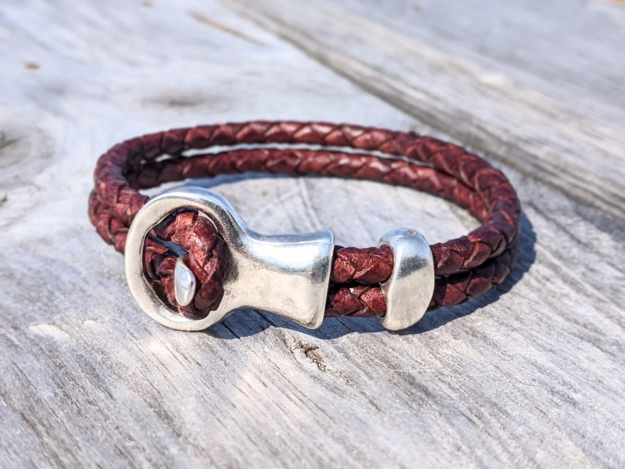 Pottarmband Lederarmband braun Herren Art.Nr. 1002