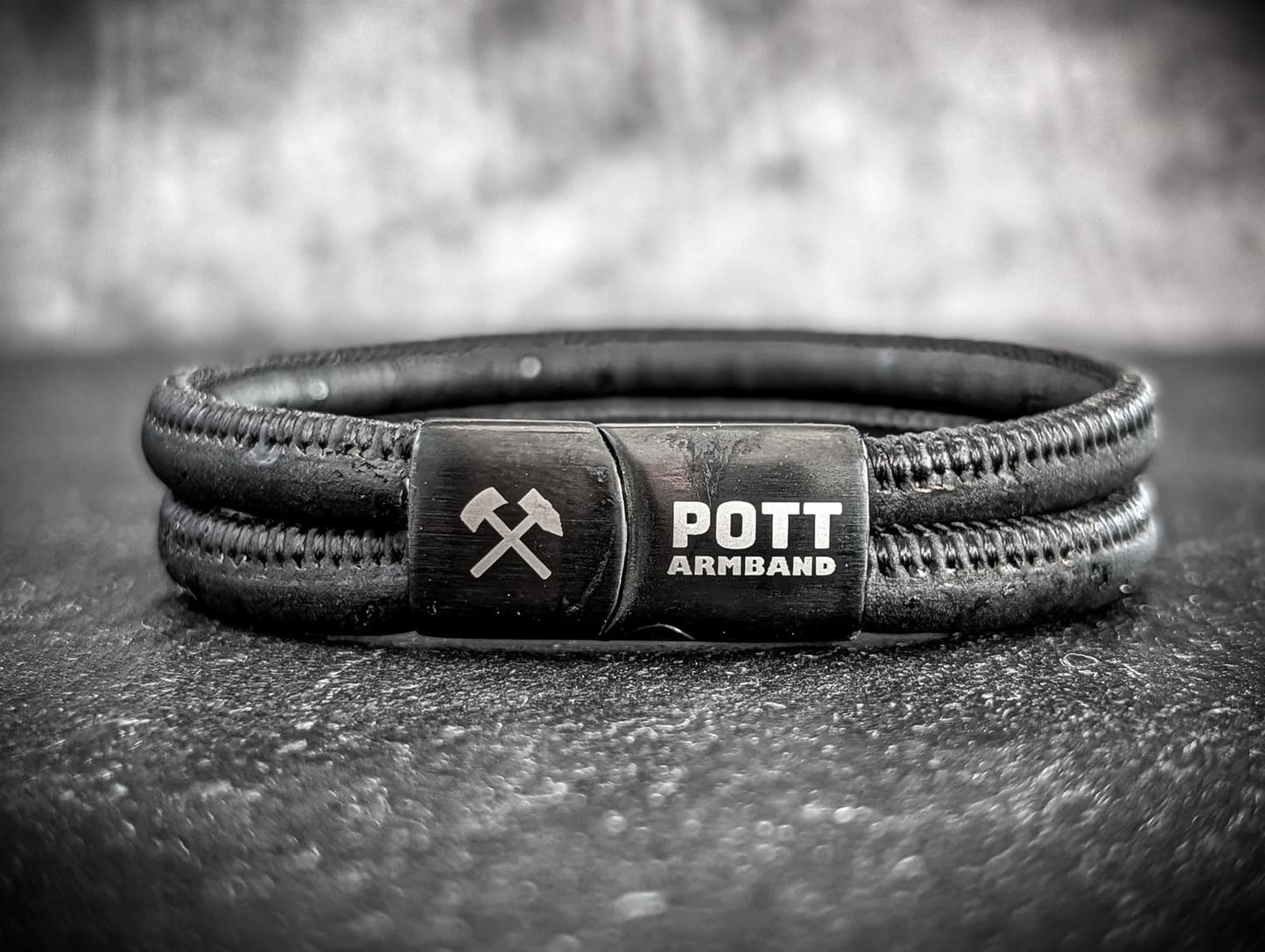 PottArmband Neue Hoffnung – Korkarmband mit schwarzem Edelstahl-Magnetverschluss Art.Nr. 1403