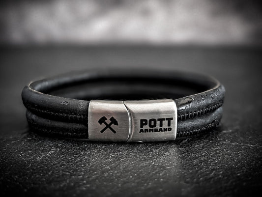 PottArmband Neue Hoffnung – Korkarmband mit silberfarbenem Edelstahl-Magnetverschluss Art.Nr. 1404