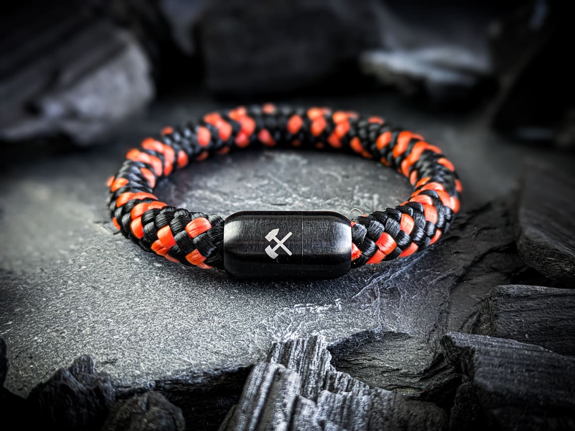 PottArmband Carl Black Edition Ruhrgebiet Armband Schlägel und Eisen Art.Nr. 2035