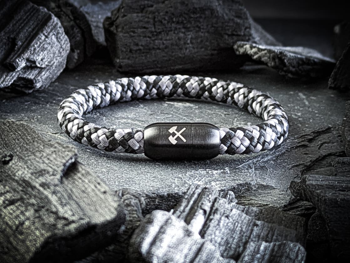 PottArmband Carl Black Edition Ruhrgebiet Armband Schlägel und Eisen Art.Nr. 2037