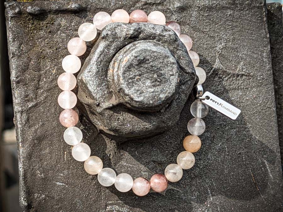 Ruhrgebiet Armband mit Edelsteinperlen Violetter Quarz Art. Nr. 1045